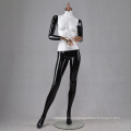 Lifelike chrome gold hand fiberglass body used shop abstract glossy female mannequin full body